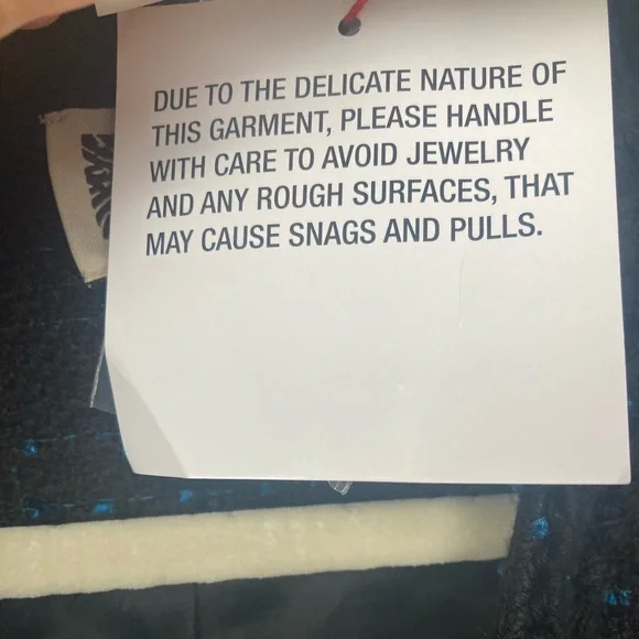 Anne Klein Black and Blue tweed blazer - Picture 10 of 12